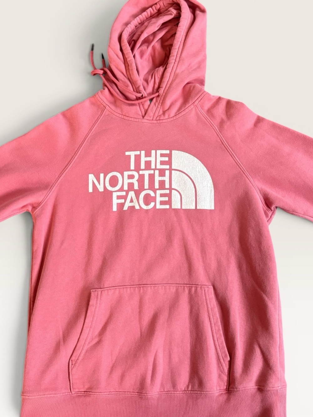 The North Face Pink Logo Hoodie | Size Medium | Cozy Pullover Sweatshirt